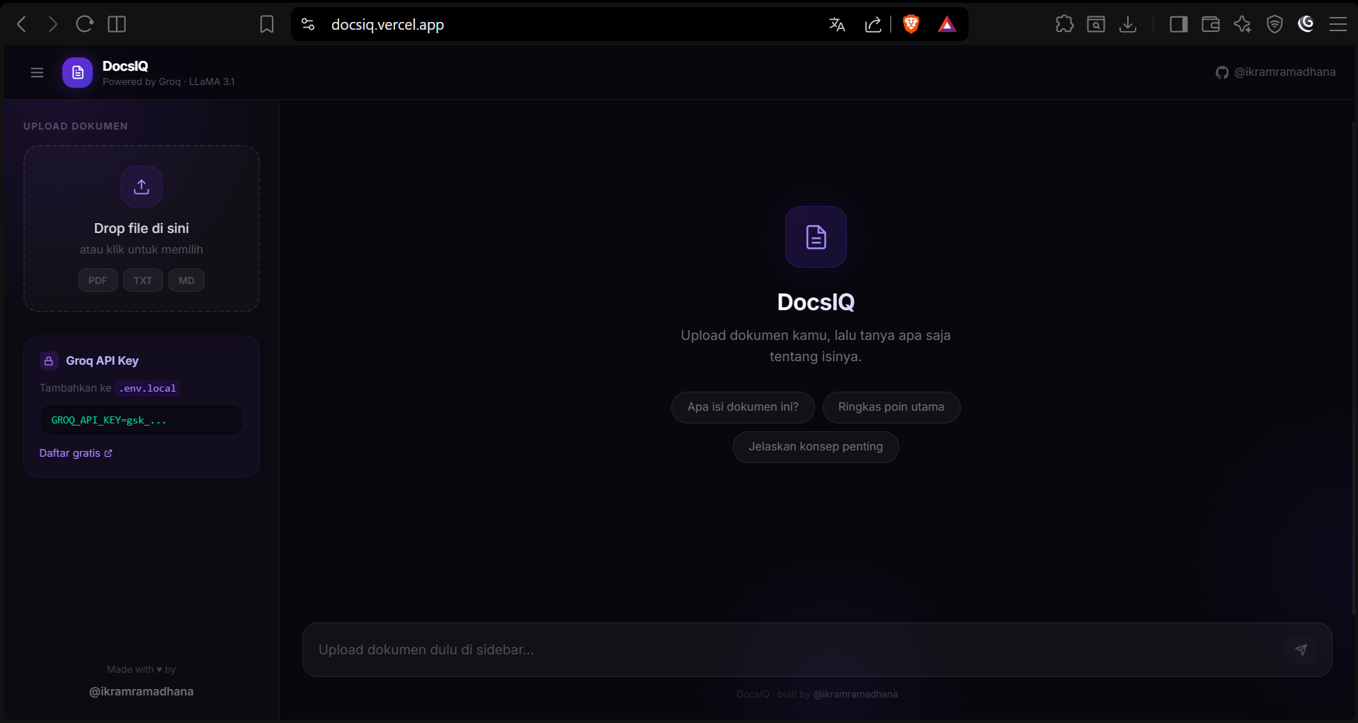 DocsIQ - Document Q&A